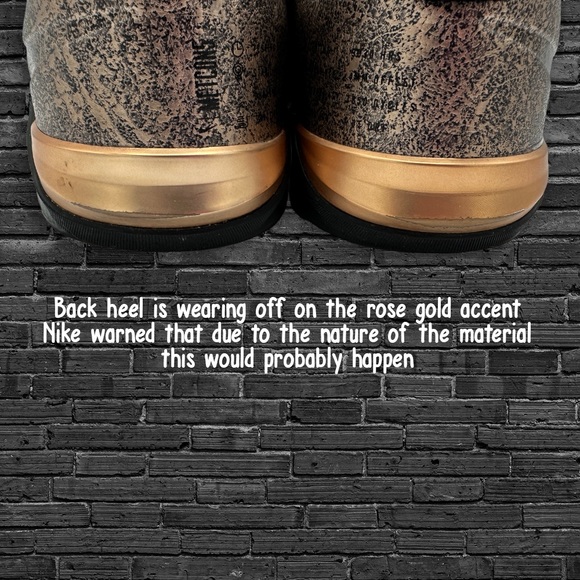 NIKE Women’s Metcon 5 Black Rose Gold Shoe (Size 8) - Picture 6 of 6